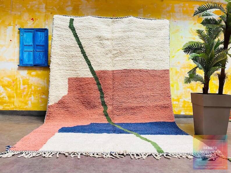 Traditional handmade Berber rug size 200 x 300 cm