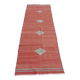 small red runner kilim rug - handmade rugs for hallway