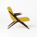 Lounge chair by ULUV reupholstered in Kvadrat Hallingdal, Czechoslovakia, 1960s