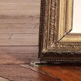 Barbizon-style gold leaf mirror