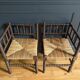 Paire de fauteuils anciens dits "Bobine"