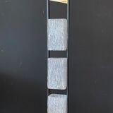Lampadaire arlus en métal et 4 abats-jour en verre