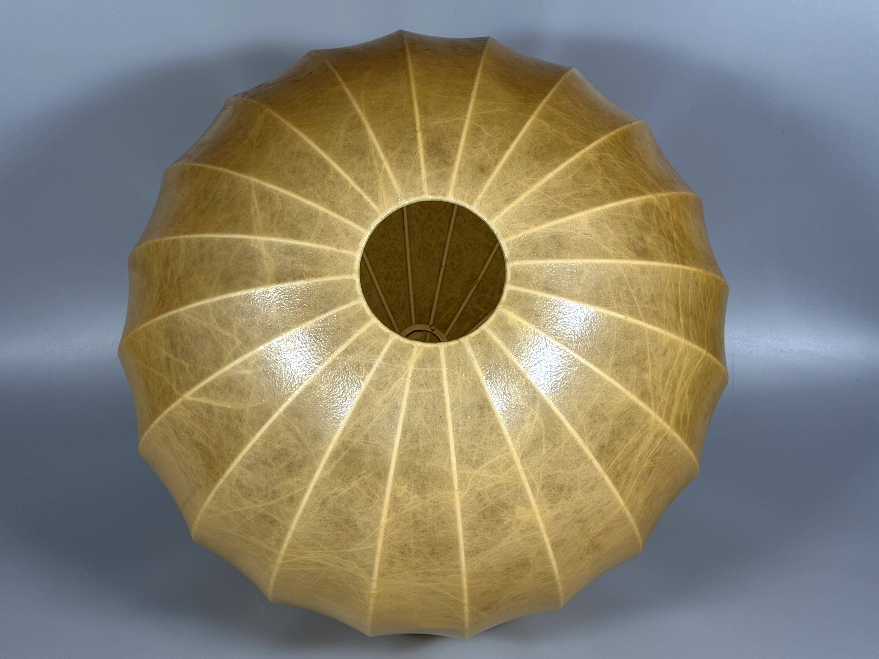 1960s 1970s Cocoon Ceiling Lamp Globe Lamp "Moon" by Goldkant Leuchten