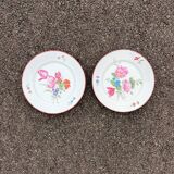 Pair of painted and signed Limoges porcelain plates
