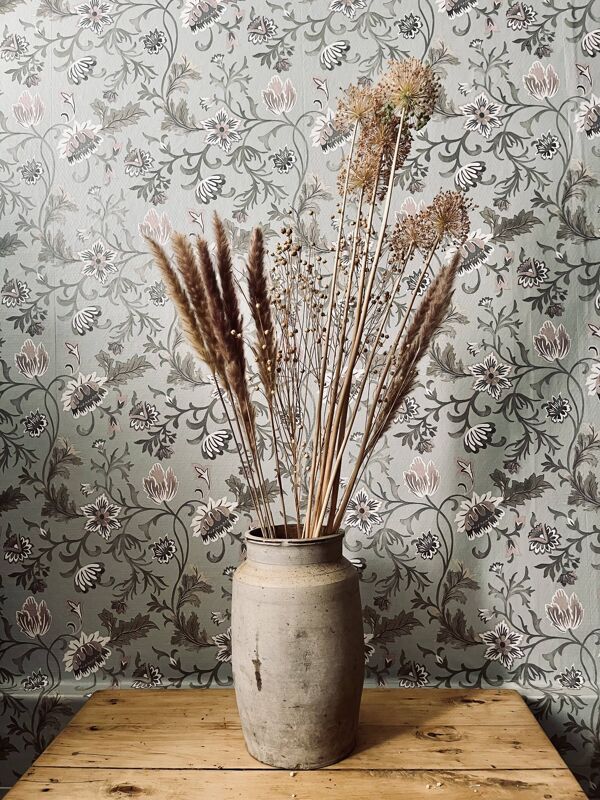 Ancien grand pot / vase en grès