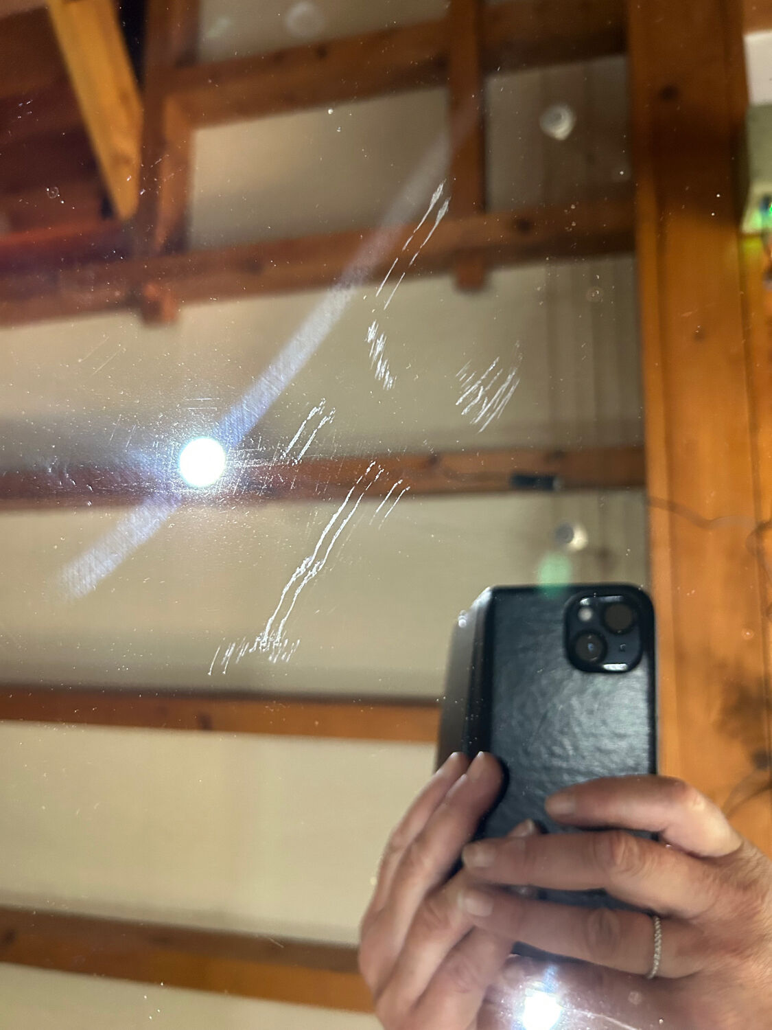 Golden mirror high 2m old