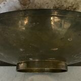 Indian enamelled copper basket tray