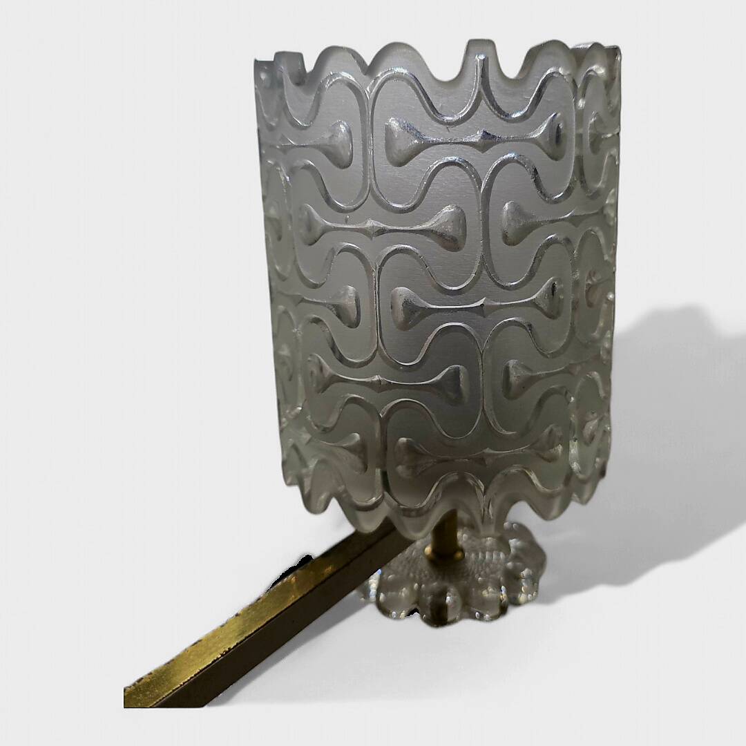 Glass and Brass Chandelier – Kalmar Design (Austria) - Circa 1960