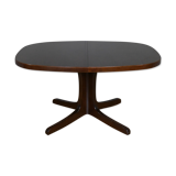 Oval elm table with extension cords