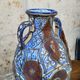 Filigree vase, ceramic, leather, enamel and metal, 19th century - Safi, Morocco