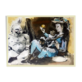 Lithograph Pablo Picasso Human Comedy 1954