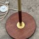 Scandinavian teak and brass floor lamp