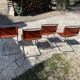 4 chaises Design Mies Van Der Rohe édition années 80