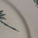 Old round ceramic dish from Sarreguemines Flore model