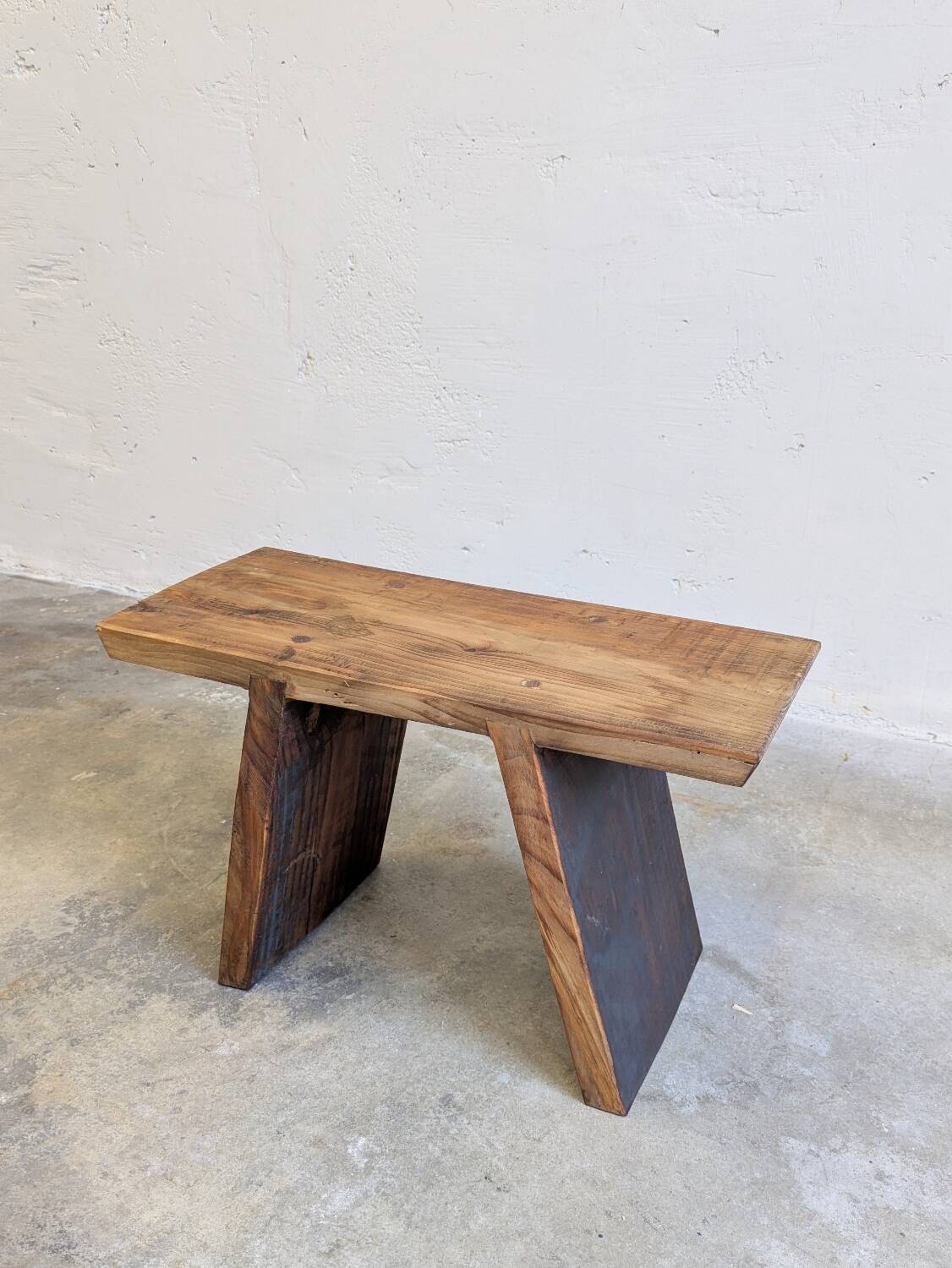 Bench / vintage wooden stool cottage
