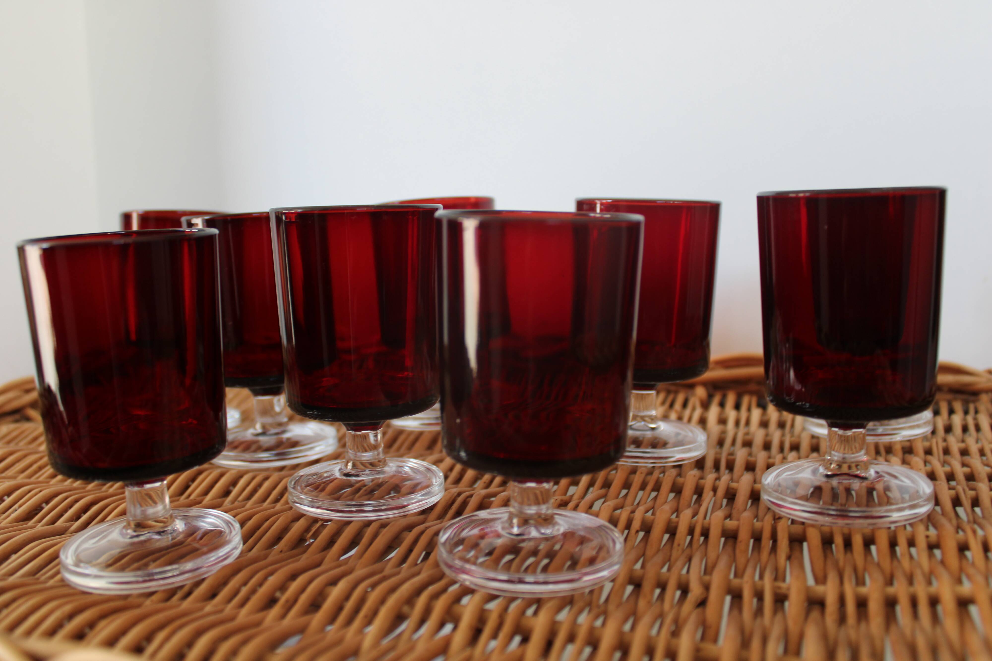 9 verres à vin rouges Luminarc