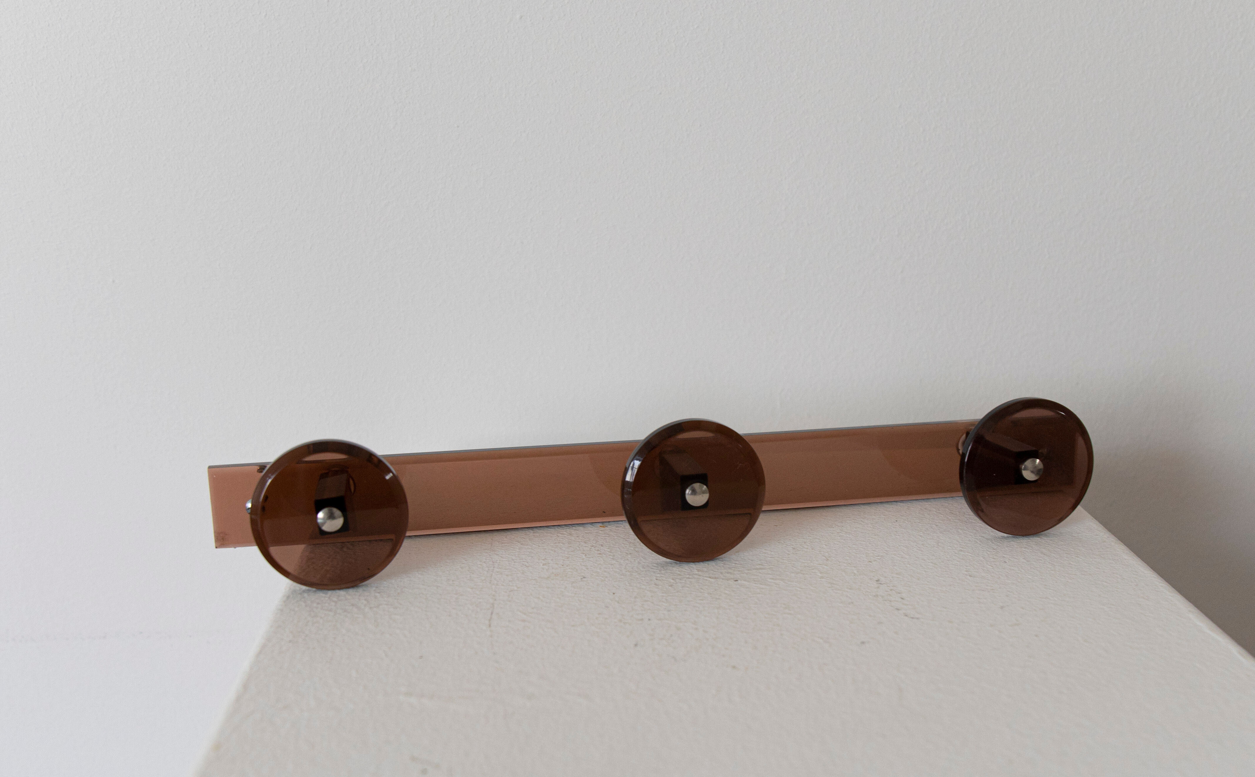 Plexiglas coat rack