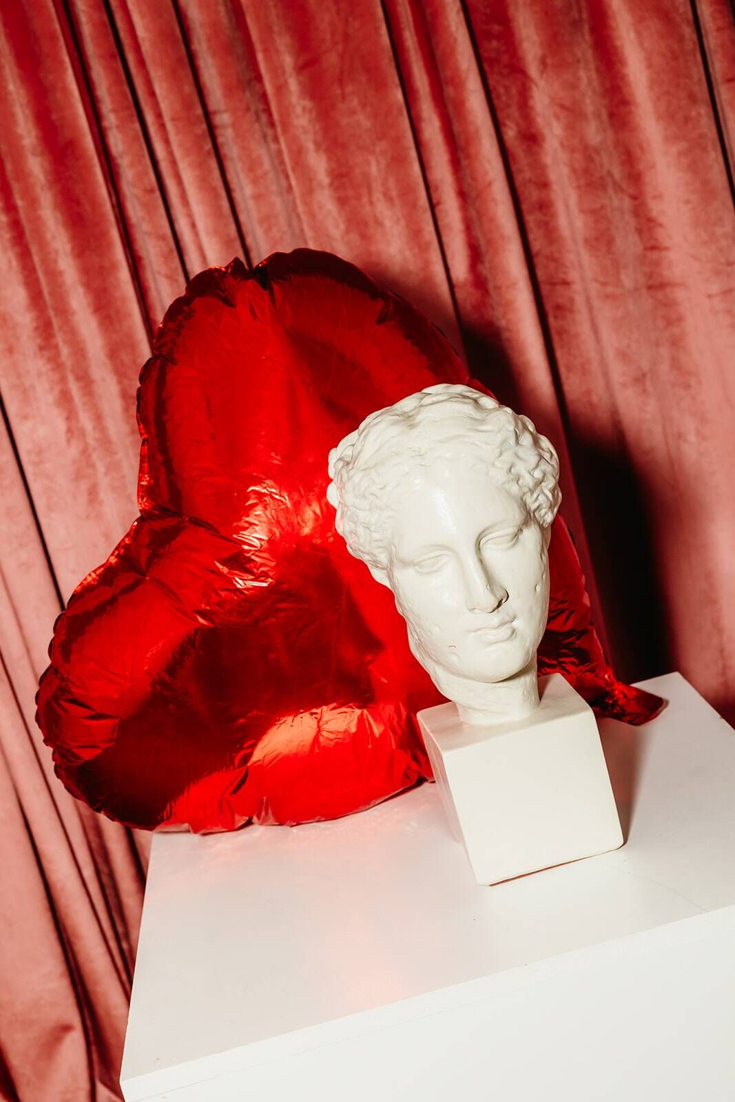 Female bust reproduction of the head of Hygieia.