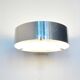 Chromed metal and glass wall lamp by Bruno Gatta for Stilnovo, Italy 1960's