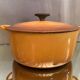 Cast iron casserole marked Le Creuset