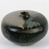 Vase basile en grès 1980