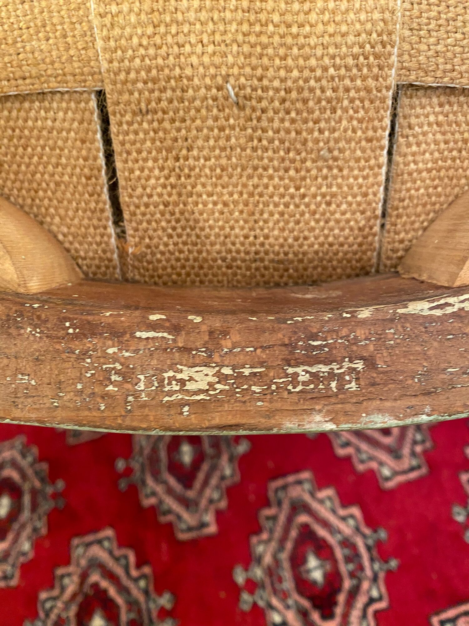 Louis XVI-era armchair Stamp Nicolas Denis Delaisement 18th century