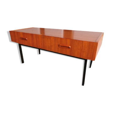 Meuble console en bois et métal