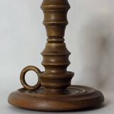 Wooden candle holder