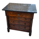 Empire mahogany chest of drawers