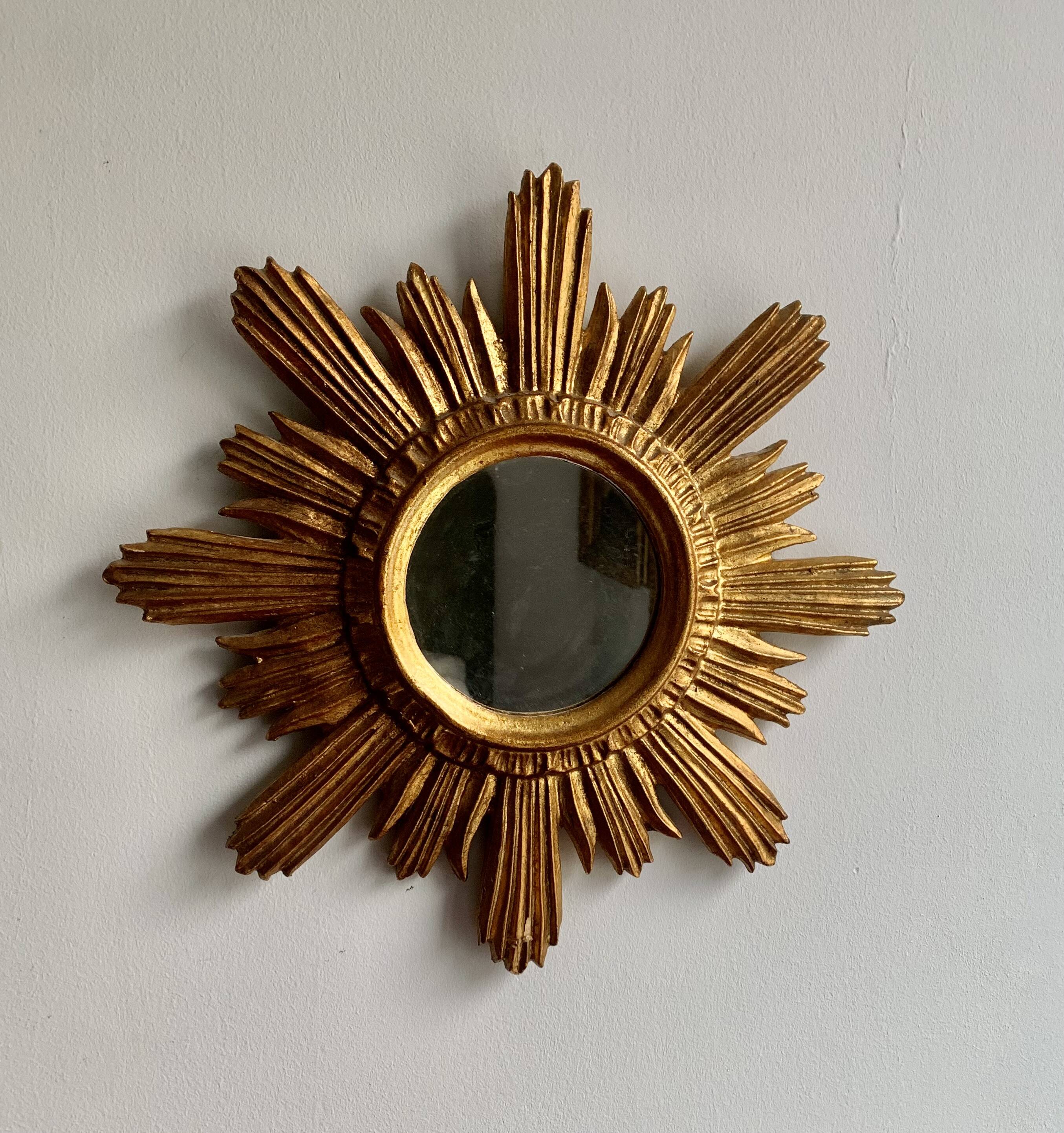 Vintage sun mirror 47x 47cm