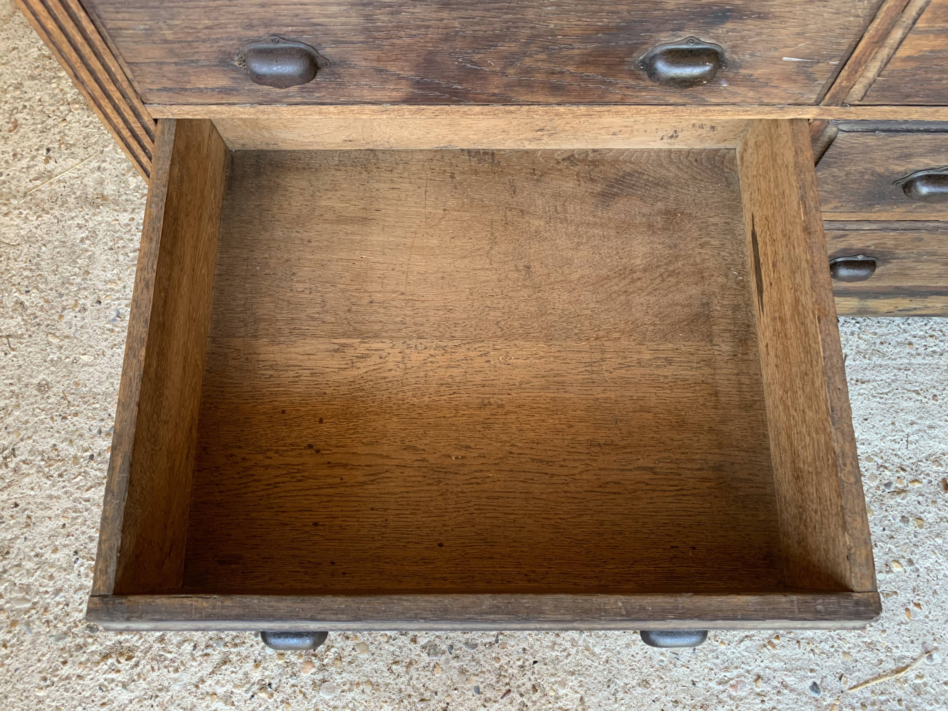 Cabinetmaker's workshop furniture with 12 drawers circa 30's/40's