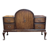 1930s English buffet bar in walnut and mahogany