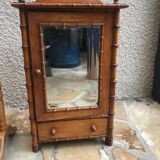 Set consisting of 1 cradle and 1 doll wardrobe