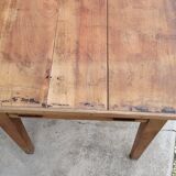 Farmhouse table in fruit tree 2 drawers period 1900 -1m27