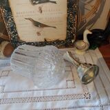 Vintage textured glass lampshade