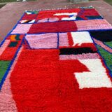 Contemporary Beni Ouarain Rug 300x200 cm – Multicoloured Abstract Patterns