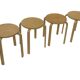 Set of 4 Ikea Frosta stools- vintage stools in Aalto for Artek style