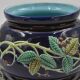 Cover-pot decor of murals in majolica Sarreguemines Majolica earthenware
