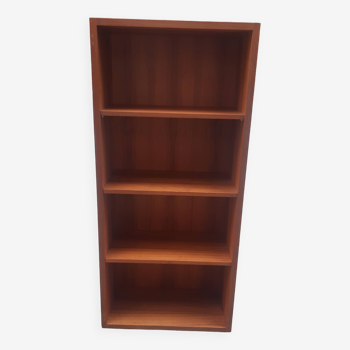 Scandinavian teak wall bookcase