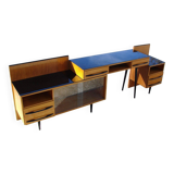 Stylish desk and cupboard set from the 1970s/80s - Design M. Pozar, UP Zavo