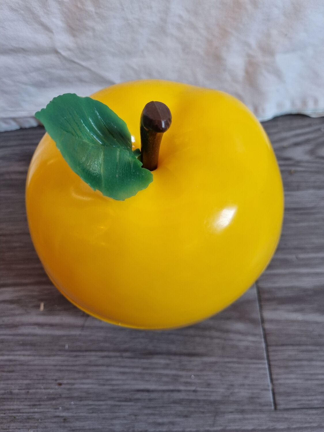 Vintage Yellow Apple Ice Bucket