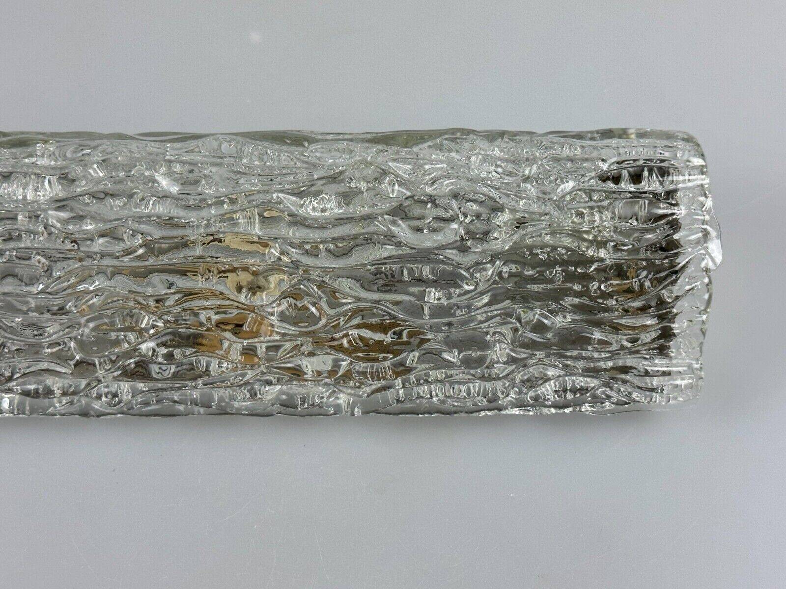 60s 70s wall lamp mirror light Germany Ice Glass Space Age Design