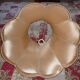 Lampshade pagoda greige rosé round scalloped headband Ø 56 cm