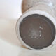 Minimalist gray ceramic vase in design shape
