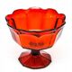 B8H Huta Hortensja - ruby dish / chalice