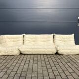 100% authentic Ligne Roset Togo 1.2z & hoek in Beige leather