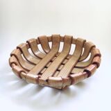 Vintage Art Studio Ceramics Braided Bowl, 1960s