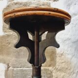 Antique pedestal table in blackened wood – circa 1900