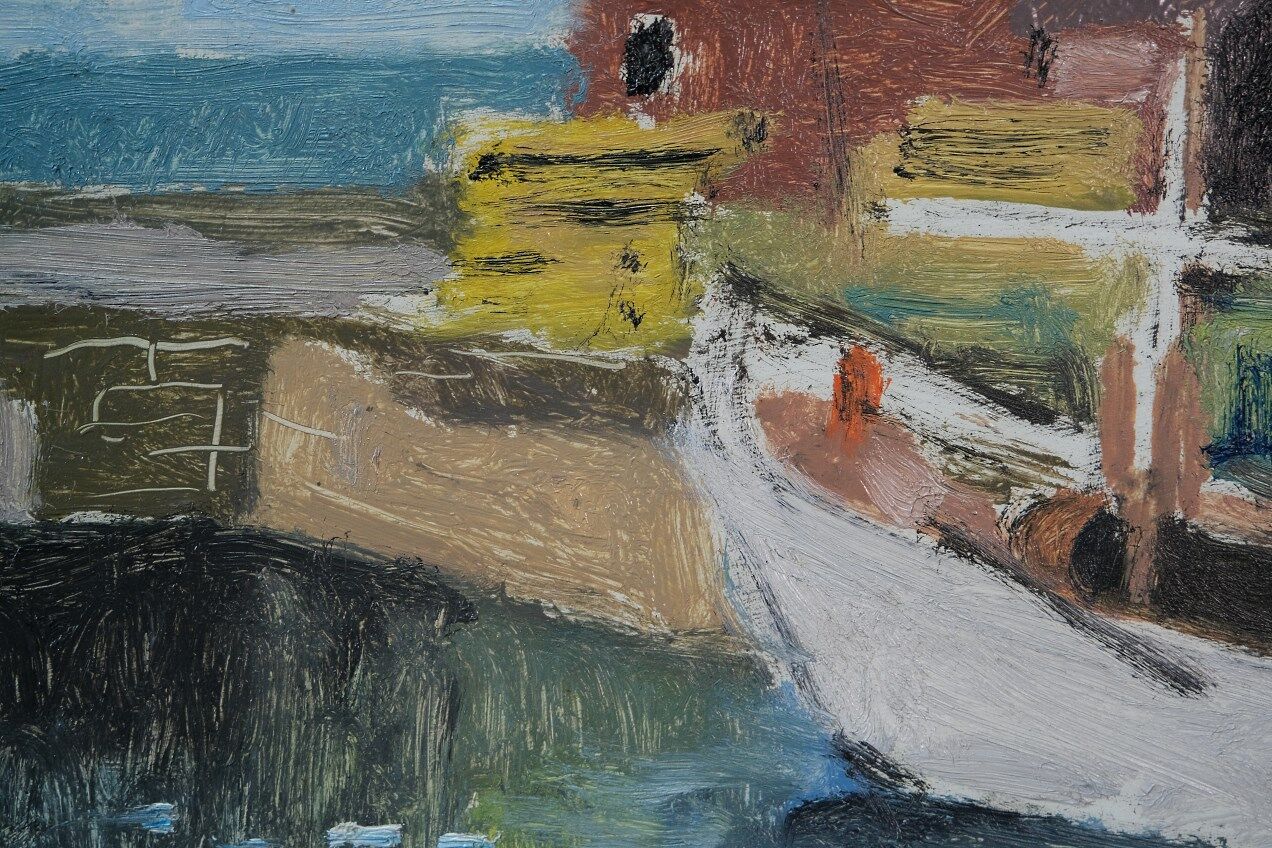 John Börén, Swedish Modern Painting, 1960s, Oil on Panel, Framed.