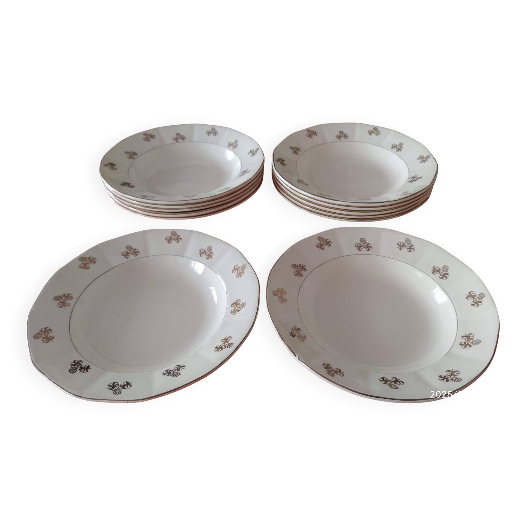 Sarreguemines soup plates